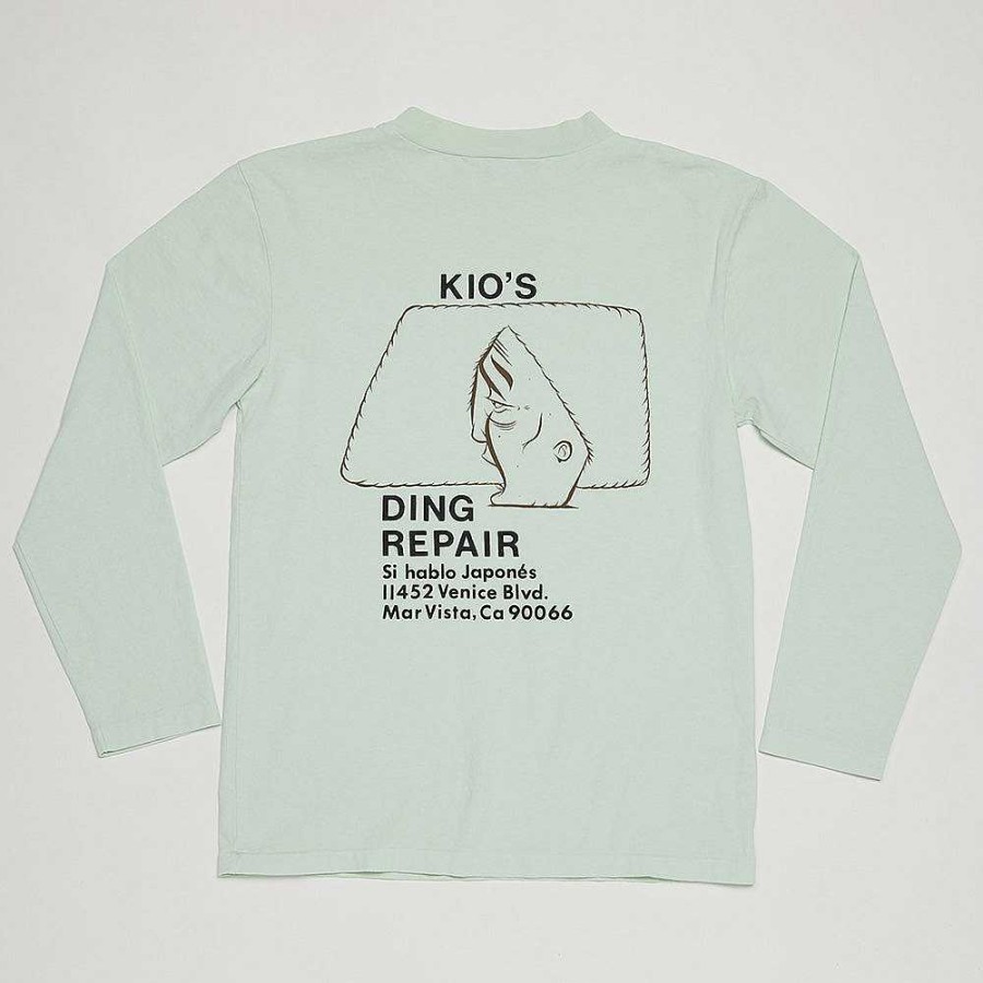 Clothing Yellow Rat | Kio'S Ding 5Th Generation Mock Neck Long Sleeve Tee Seafoam