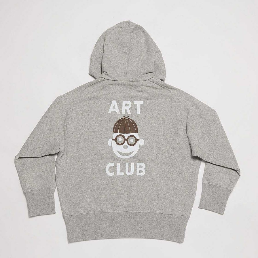 Clothing Yellow Rat | Art Club Pull-Over Hooded Sweatshirt Heather Gray