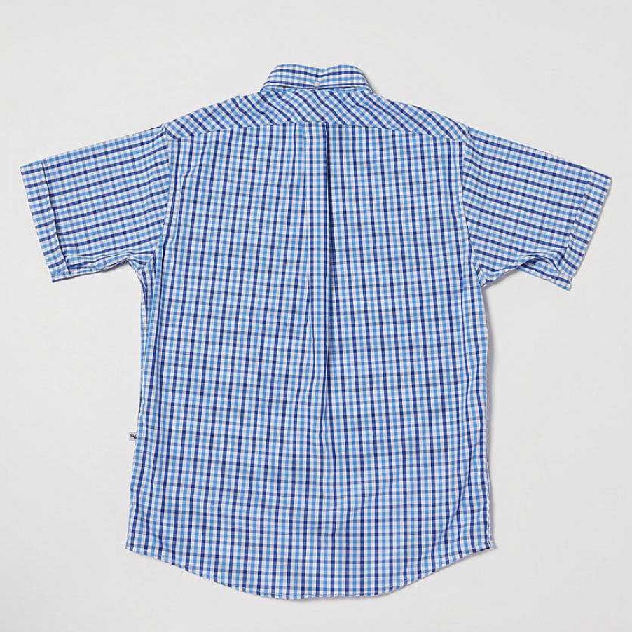 Clothing Yellow Rat | Pull-Over Button-Down Shirt Ii Royal X Light Blue