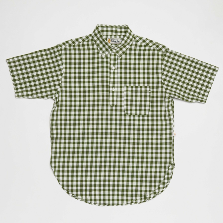 Clothing Yellow Rat | Pull-Over Button-Down Shirt Green