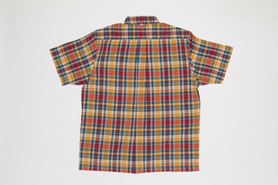 Clothing Yellow Rat | Convertible Collar Button-Down Shirt Navy X Red