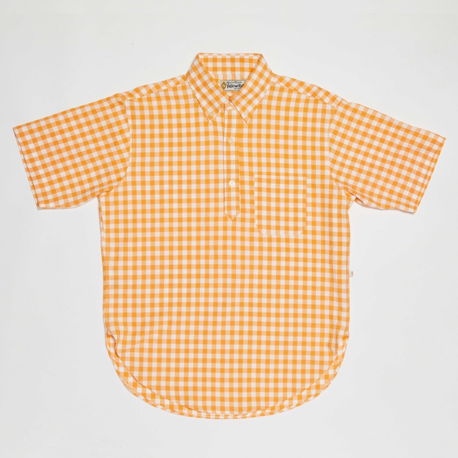 Clothing Yellow Rat | Pull-Over Button-Down Shirt Orange