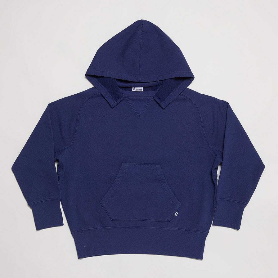 Clothing Yellow Rat | Pull-Over Hooded Sweatshirt Navy