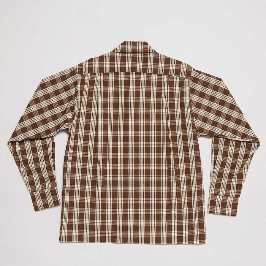 Clothing Yellow Rat | Open Collar Shirt Nutmeg