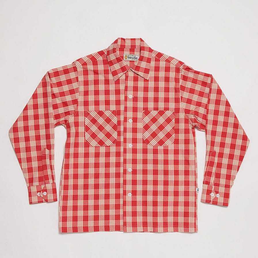 Clothing Yellow Rat | Open Collar Shirt Red